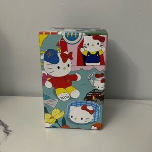 NEW McDonalds Hello Kitty & Snoopy Peanuts Glass Collector Cup